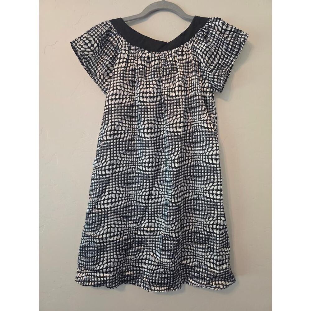 One Clothing Black White Mod Dot Mini Dress Small Made USA - Picture 2 of 5